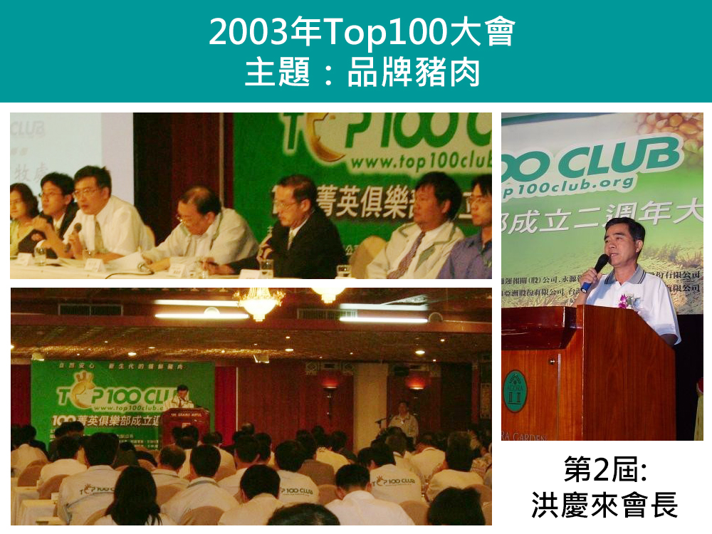 2003年Top100養豬菁英俱樂部大會