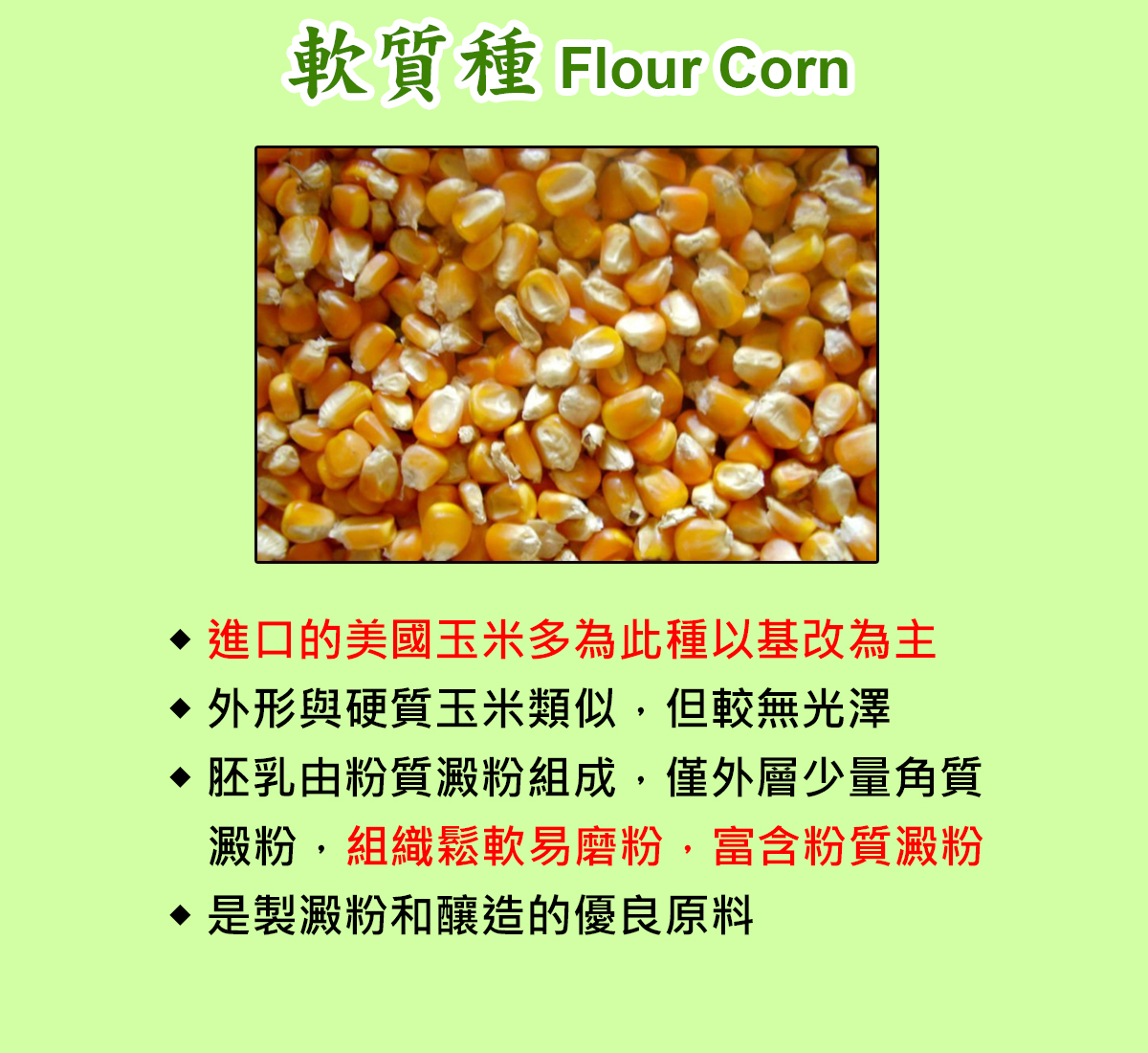 軟質種玉米